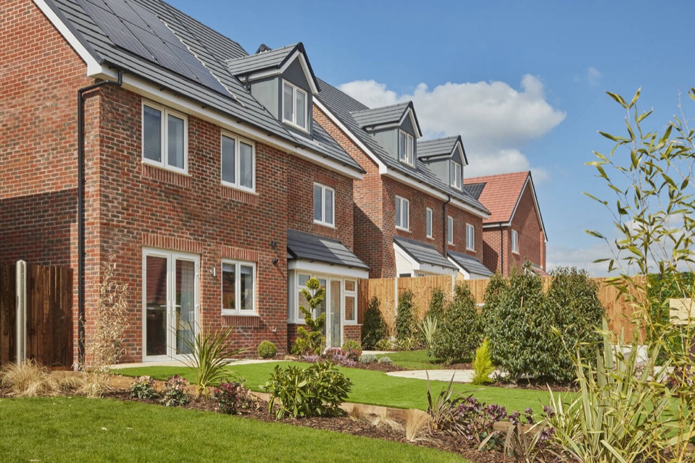 Slate roofing detail with roof windows